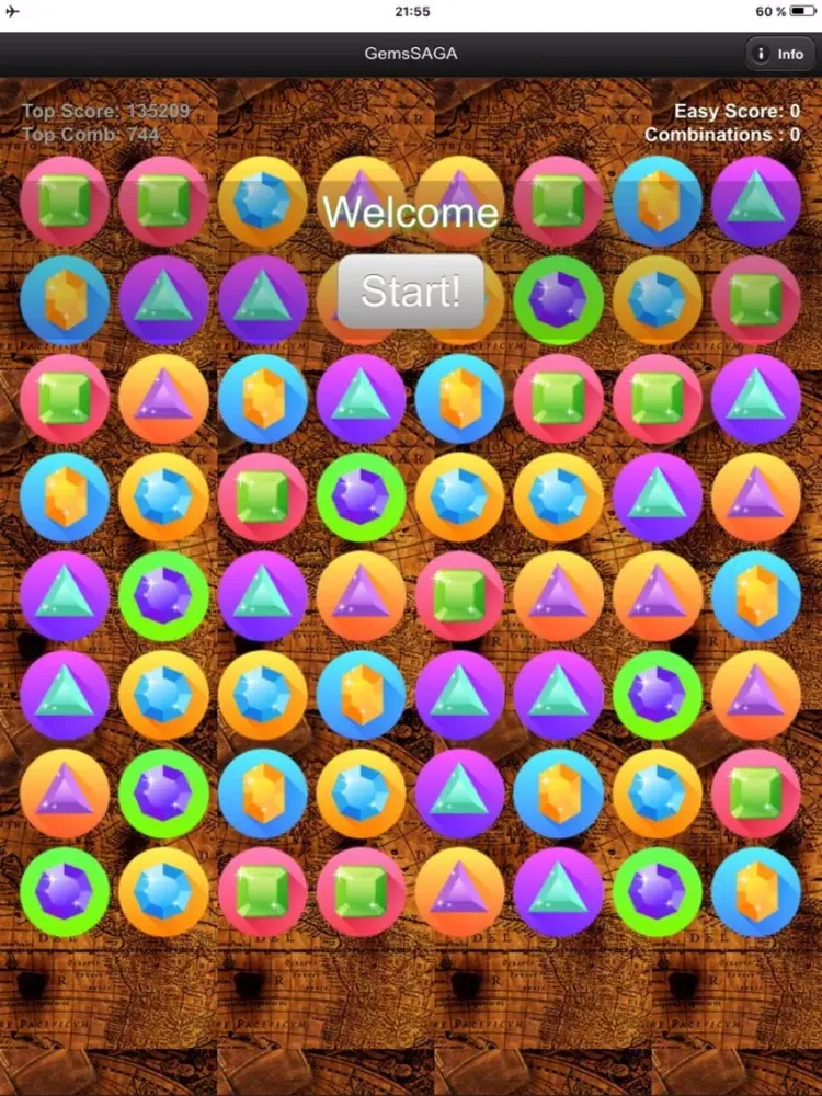 Gems Match SAGA iPad  سکرین شاٹس