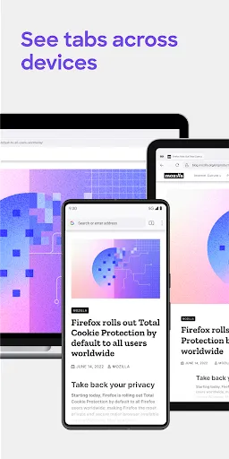 Capturas de tela do Firefox Fast & Private Browser