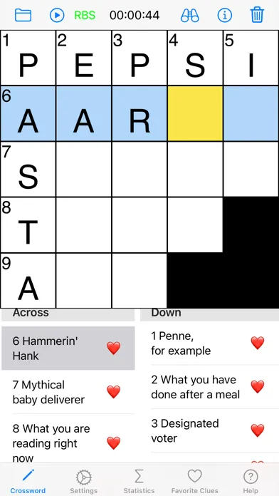 ภาพหน้าจอของ Crossword Replay
