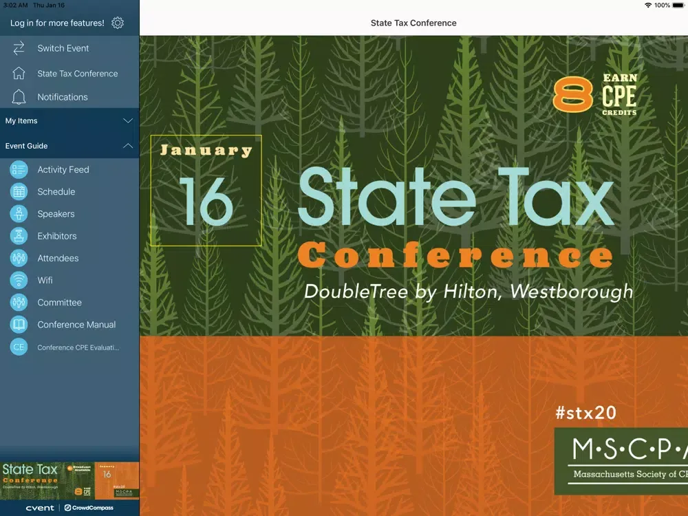 Capturas de tela do MA Society of CPAs iPad 