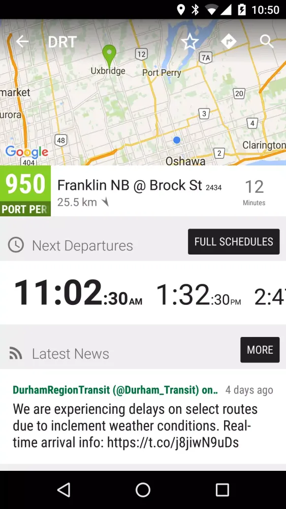 Zrzuty ekranu Durham Region Transit Bus - M…