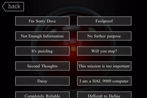 Capturas de pantalla de HAL 9000