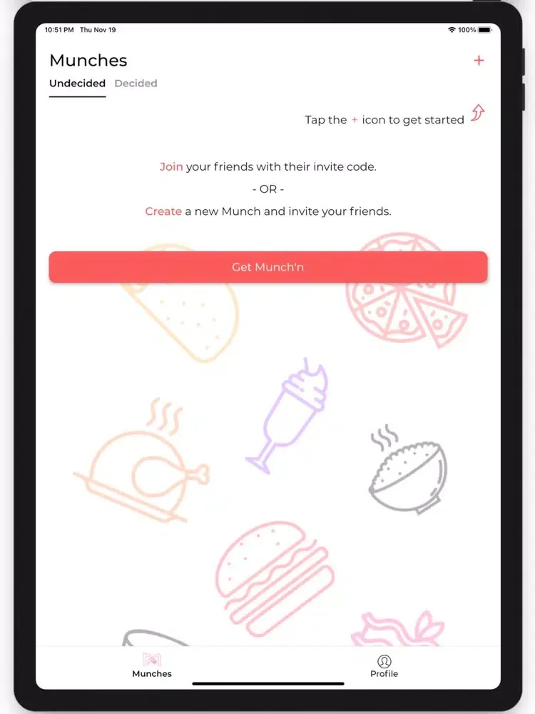 Скриншоты Munch - Restaurant Discovery iPad 
