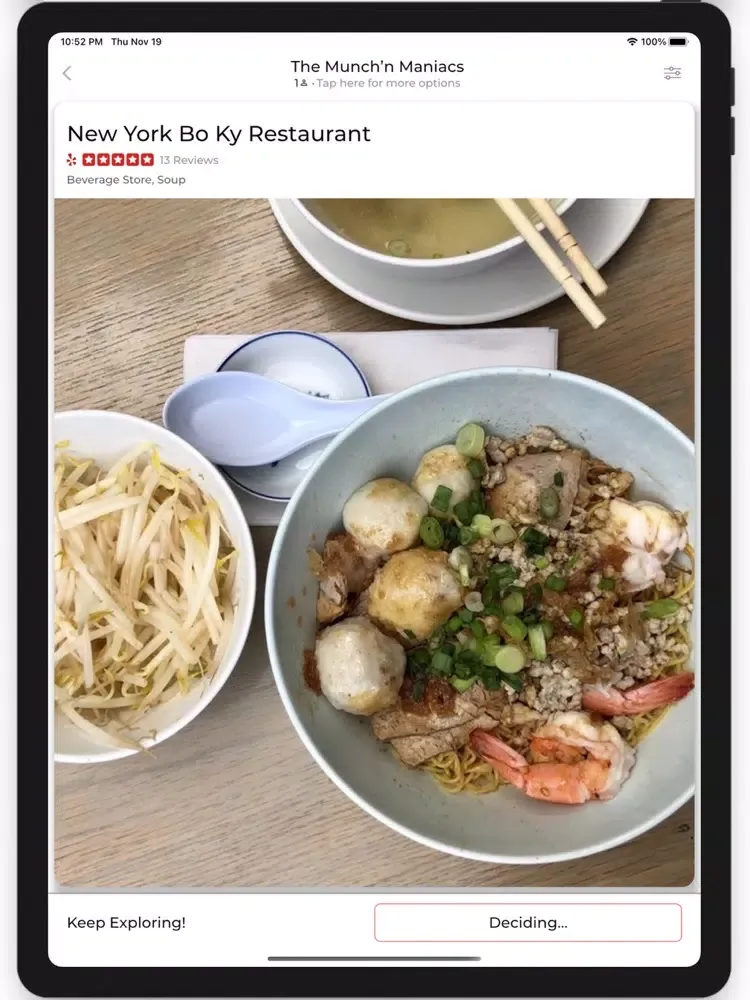 Скриншоты Munch - Restaurant Discovery iPad 