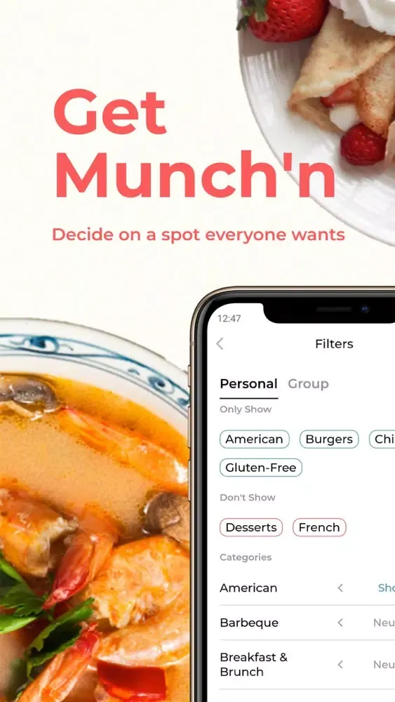 Скриншоты Munch - Restaurant Discovery