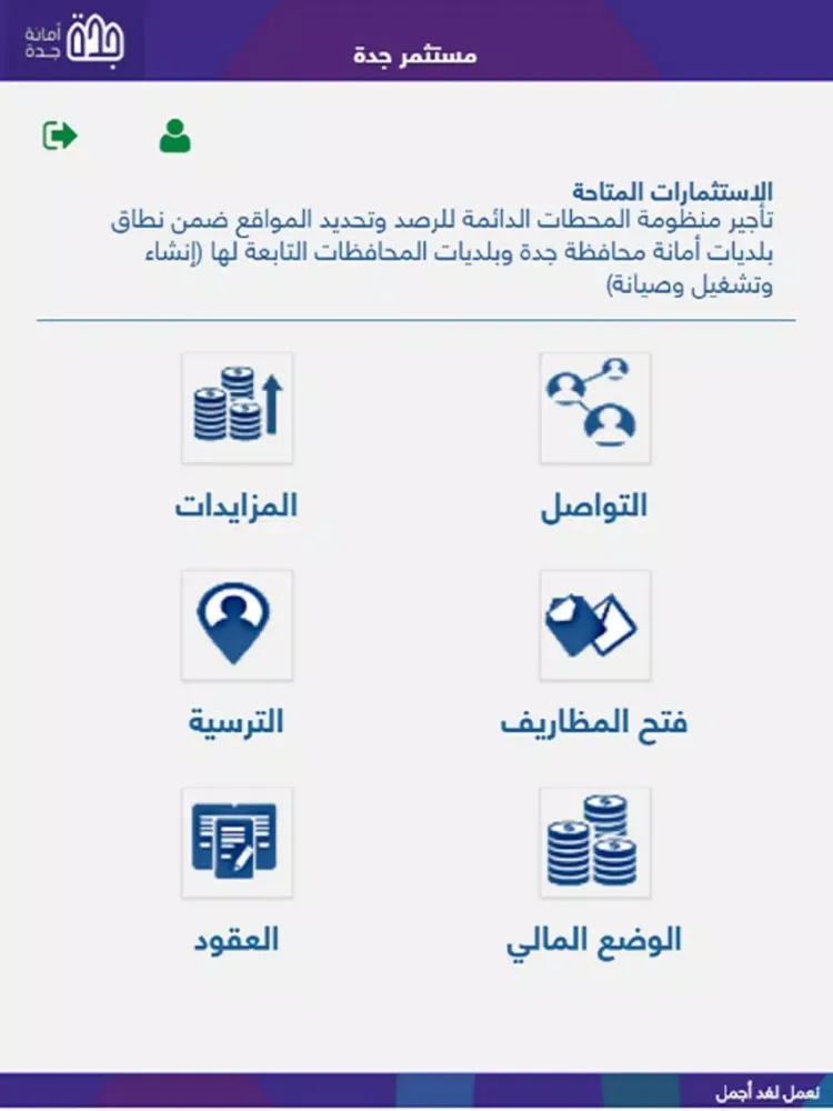 ภาพหน้าจอของ Jeddah Investors iPad 