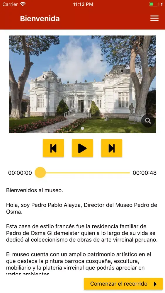 Screenshot di Museo Pedro de Osma