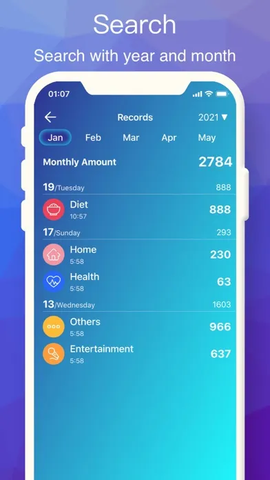 Quicker, a quick account book.應用截圖