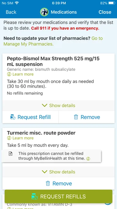 Скриншоты Bellin Health
