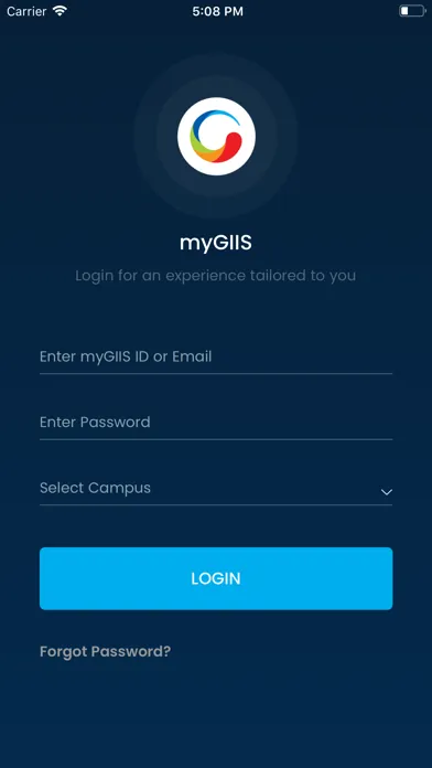 Ảnh chụp màn hình của myGIIS