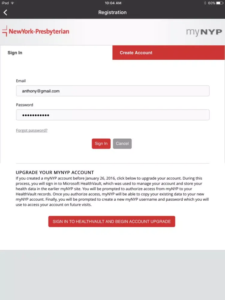 myNYP iPad  स्क्रीनशॉट