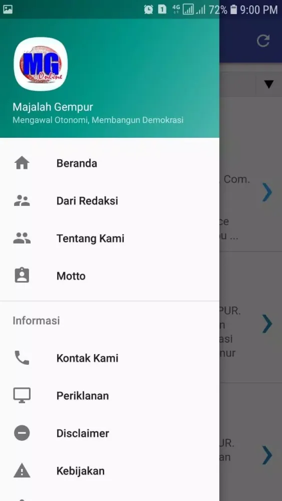 Majalah Gempur 스크린샷