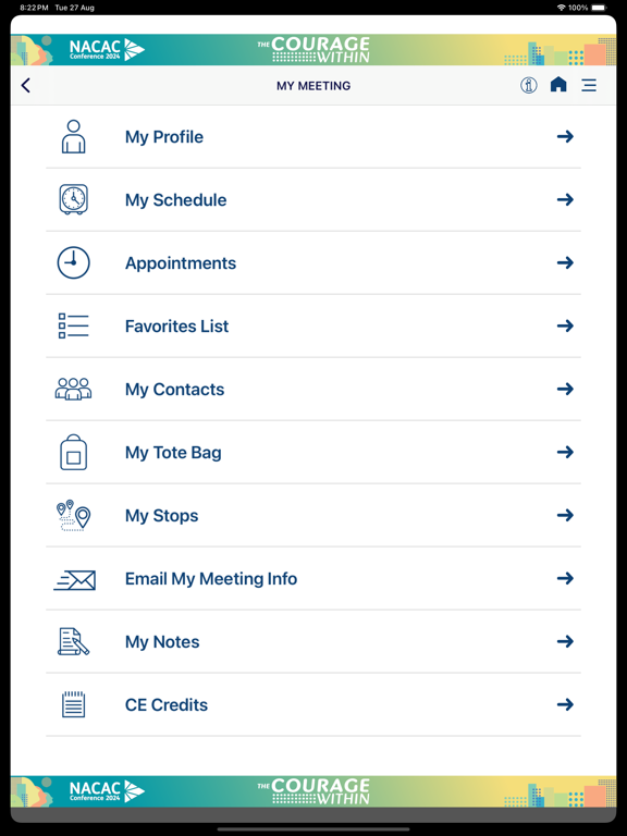 NACAC Events iPad  سکرین شاٹس
