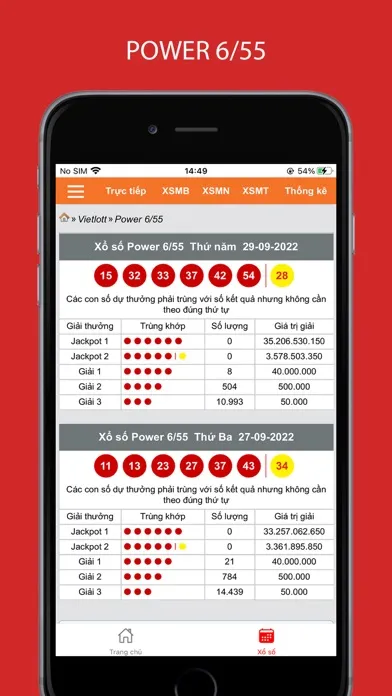 ภาพหน้าจอของ KQXS - Kết quả xổ số