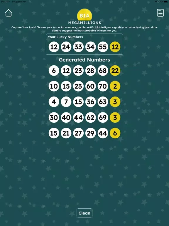 Captures d'écran de Bia Megamillions iPad 