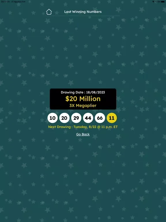 Captures d'écran de Bia Megamillions iPad 