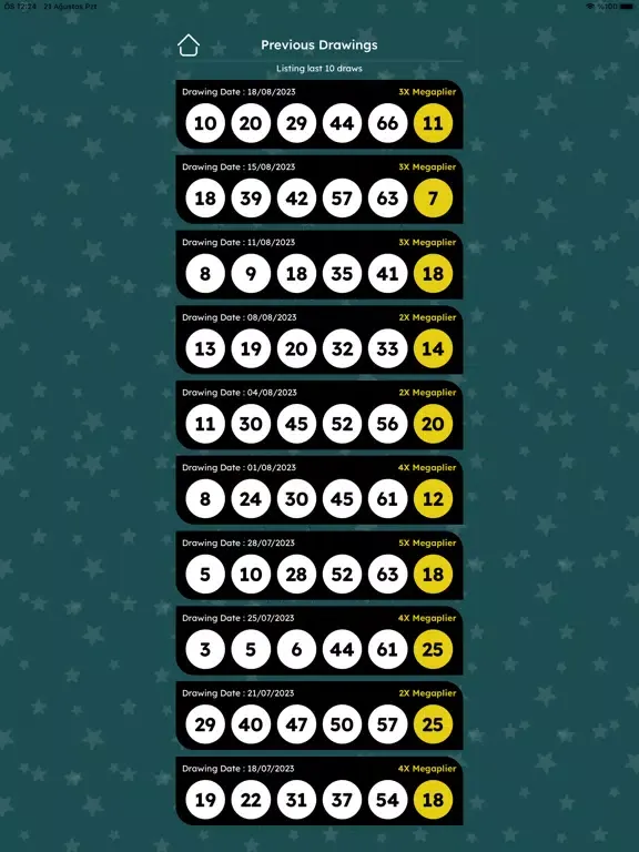 Captures d'écran de Bia Megamillions iPad 