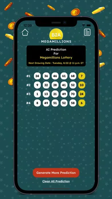 Captures d'écran de Bia Megamillions