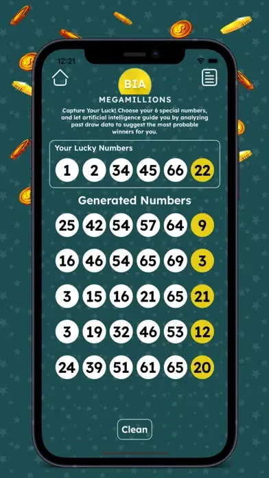 Captures d'écran de Bia Megamillions