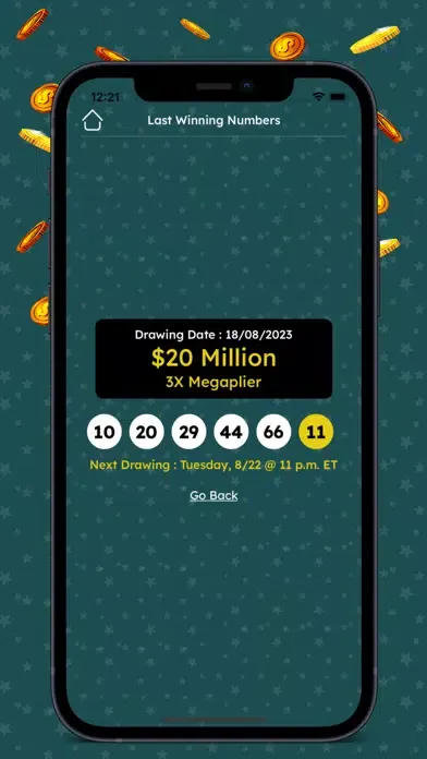 Captures d'écran de Bia Megamillions
