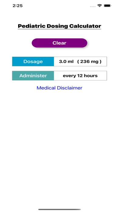 Скриншоты Peds Dose Calc