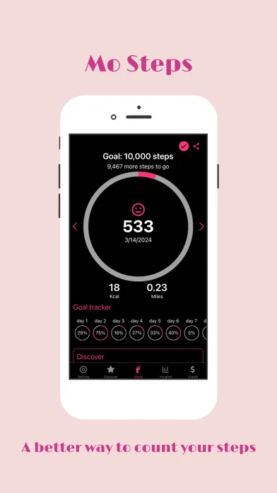 Mo Steps - Pedometer Screenshots