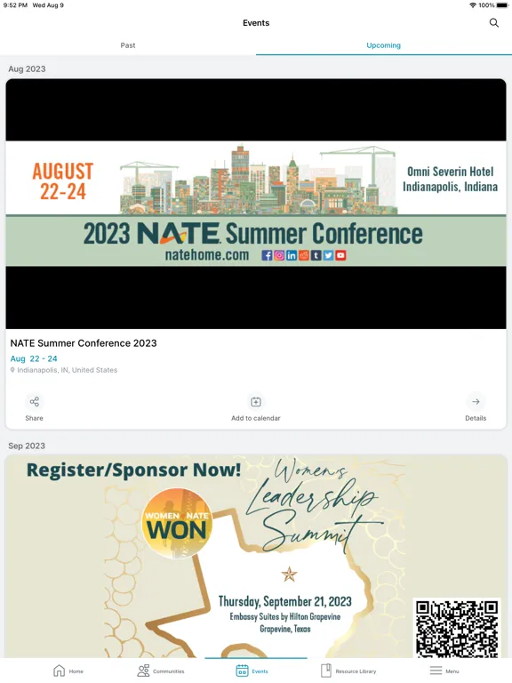 NATE Mobile iPad 应用截图