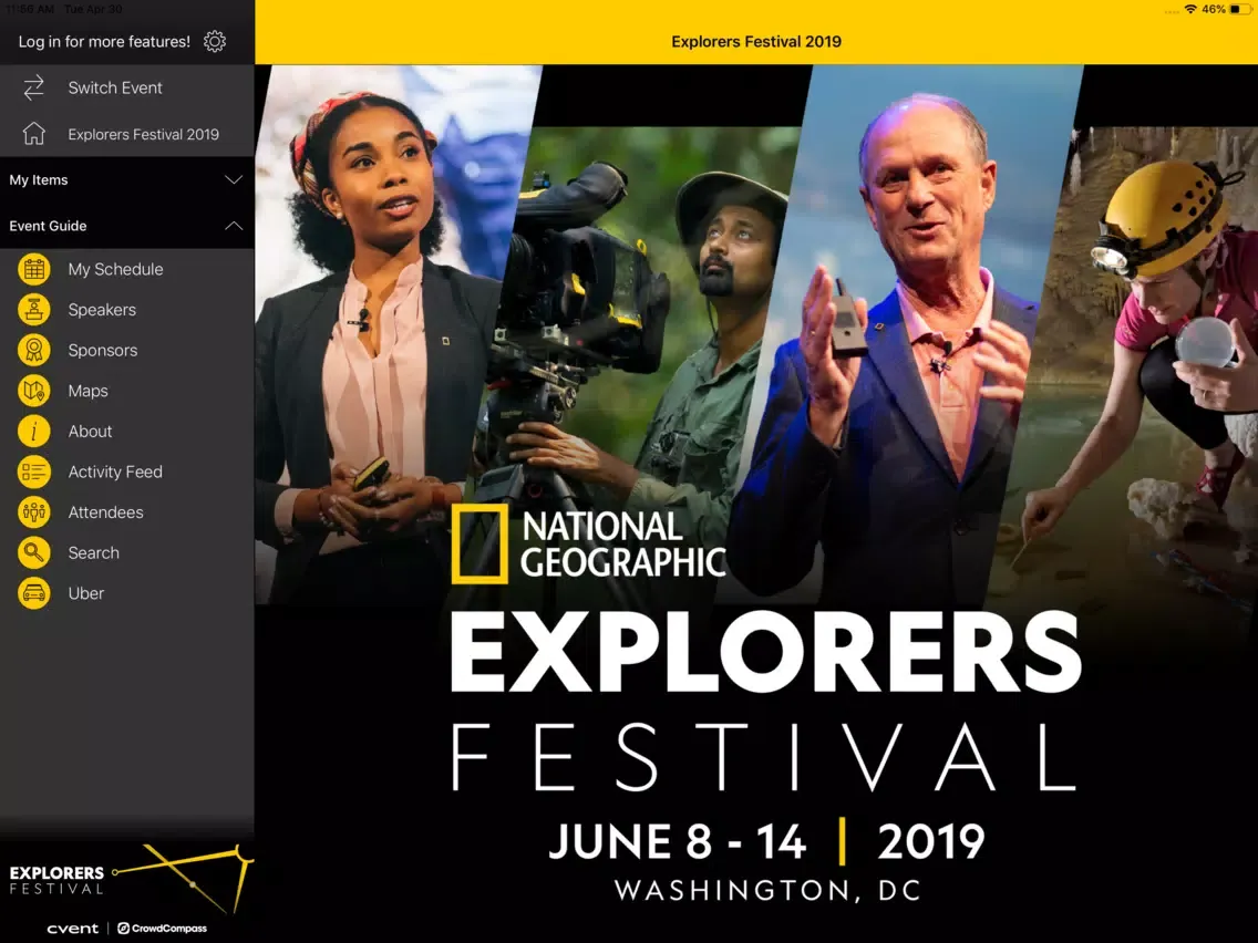 Captures d'écran de Nat Geo Society Events iPad 