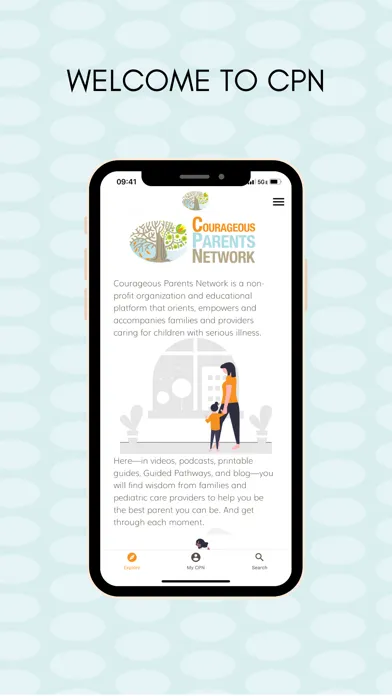 Capturas de tela do Courageous Parents Network