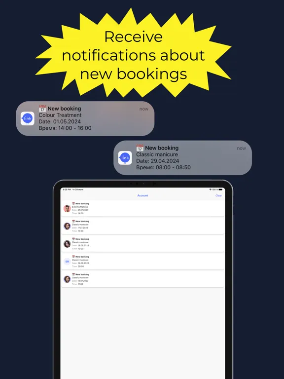 tobook.link: Booking System iPad 应用截图