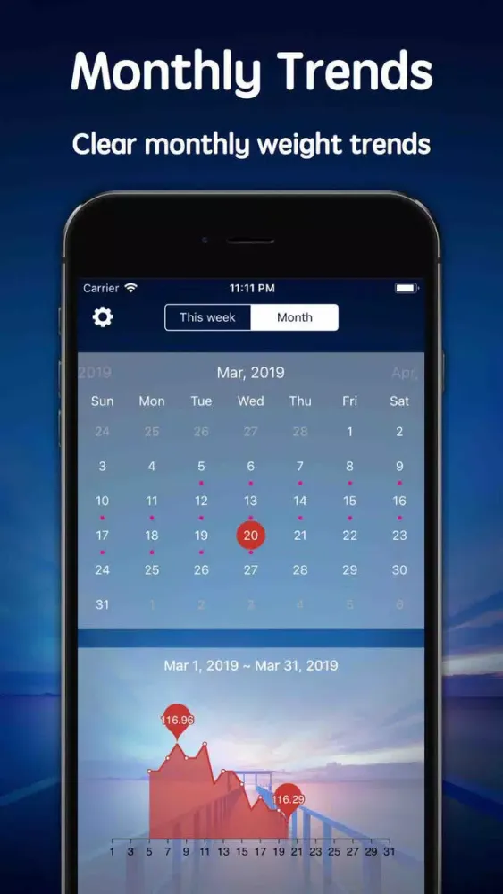 تصاویر WeightDiary-Record your weight