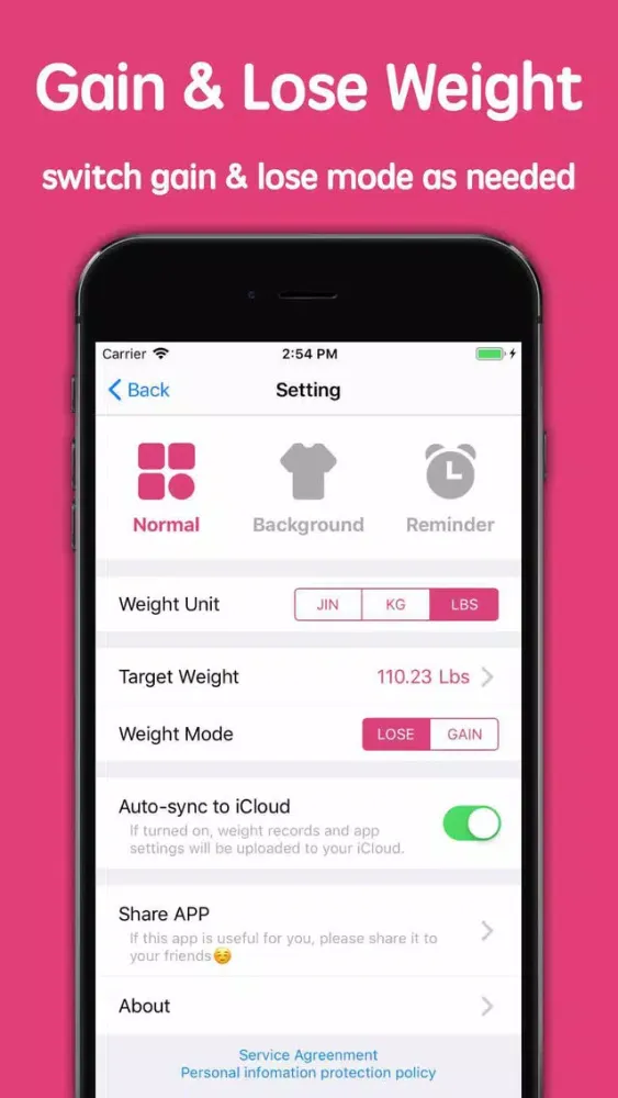 تصاویر WeightDiary-Record your weight