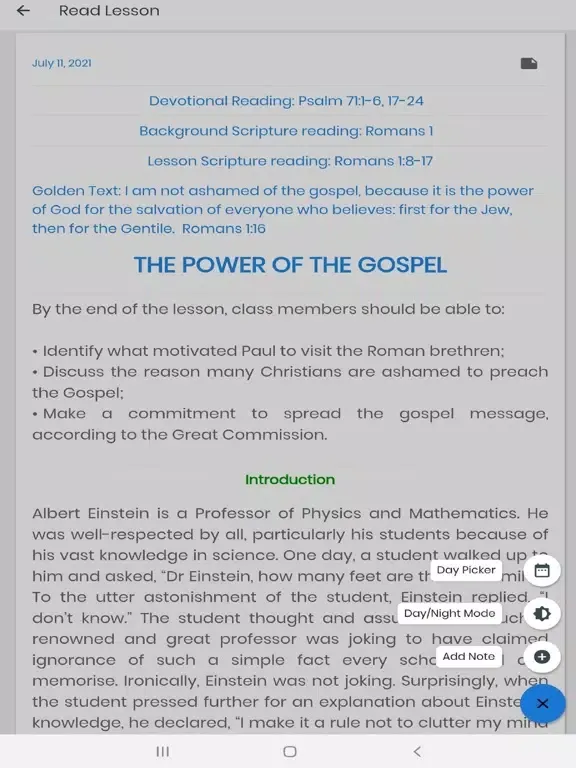 Screenshot di Sunday School Lessons 2021 iPad 