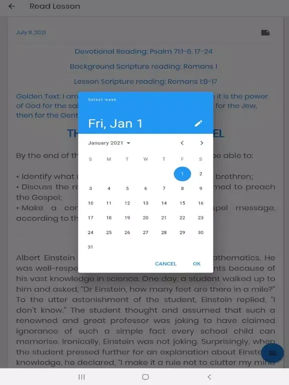 Screenshot di Sunday School Lessons 2021 iPad 