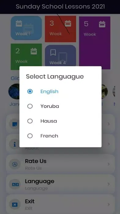 Screenshot di Sunday School Lessons 2021