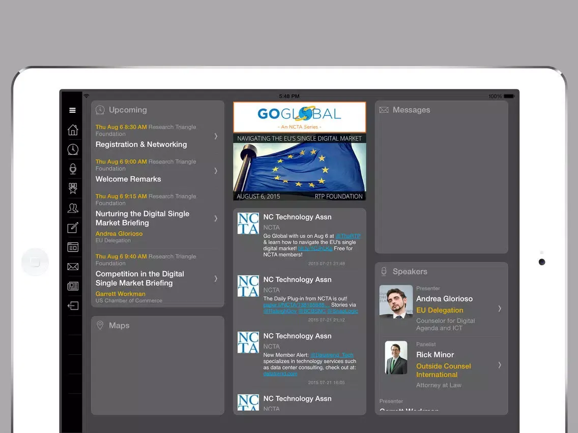 North Carolina Technology Association Events iPad  스크린샷