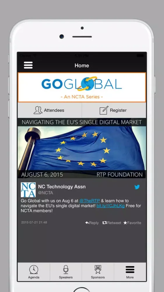 North Carolina Technology Association Events 스크린샷