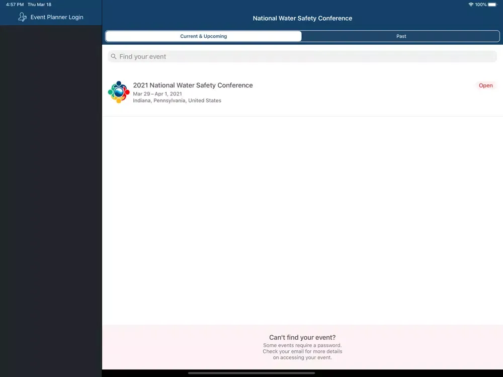 Capturas de pantalla de Nat'l Water Safety Conference iPad 