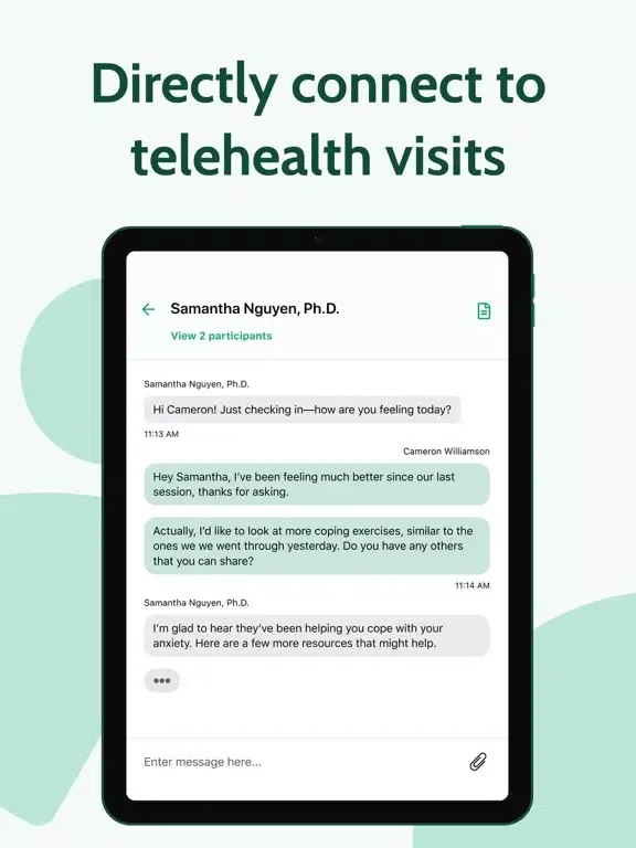 Tangkapan layar TNC Portal iPad 