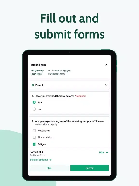 Tangkapan layar TNC Portal iPad 