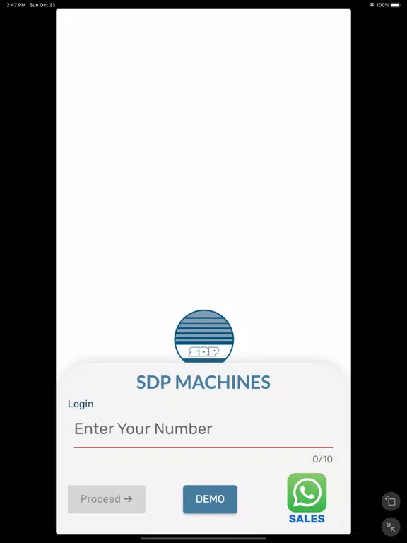 SDP Machines iPad  سکرین شاٹس