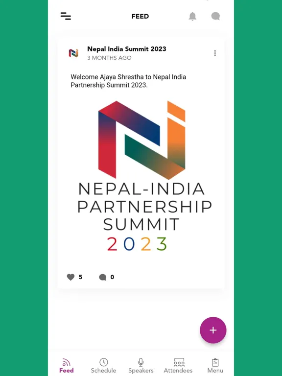 Capturas de tela do Nepal India Partnership Summit iPad 