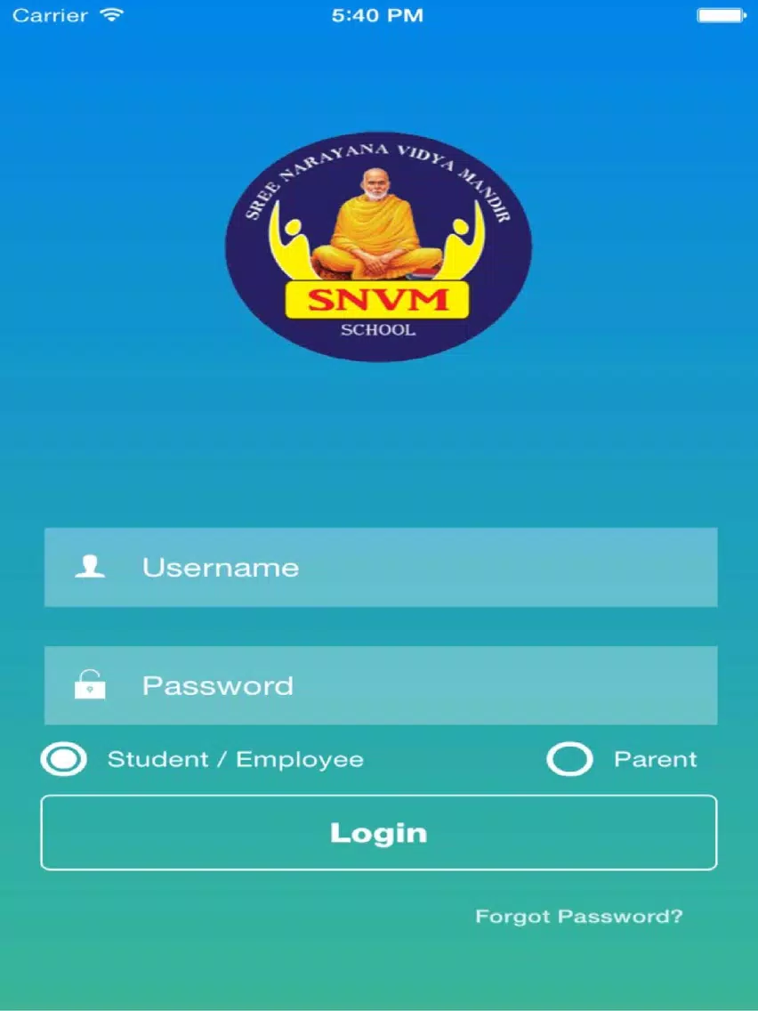Ảnh chụp màn hình của SNVM TALAP iPad 