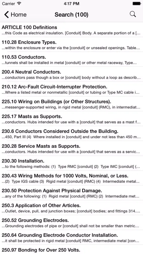 NEC 2014 Edition سکرین شاٹس