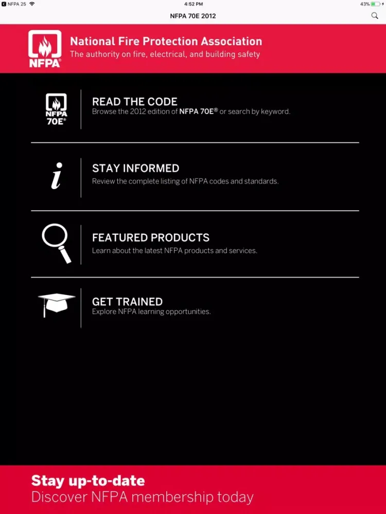 Скриншоты NFPA 70E 2012 Edition iPad 