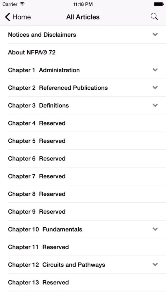NFPA 72 2010 Edition 스크린샷