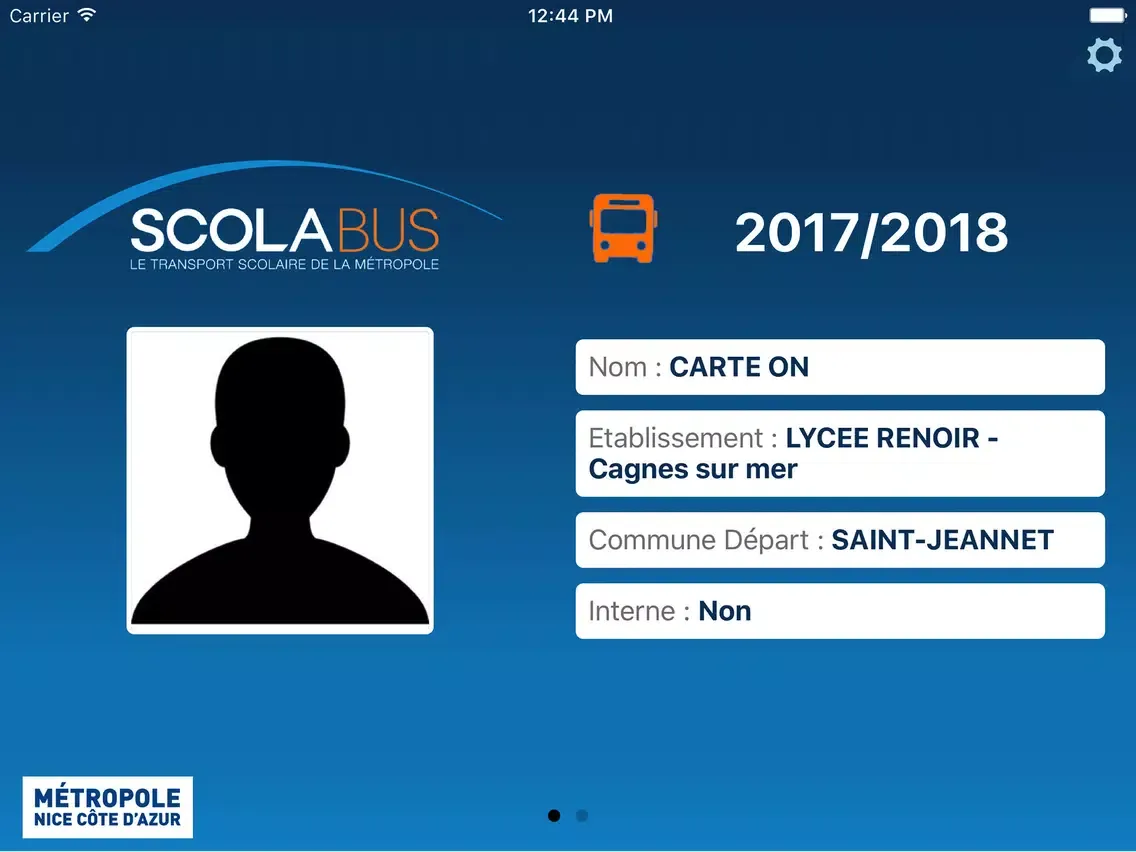 Captures d'écran de Pass Scolabus iPad 