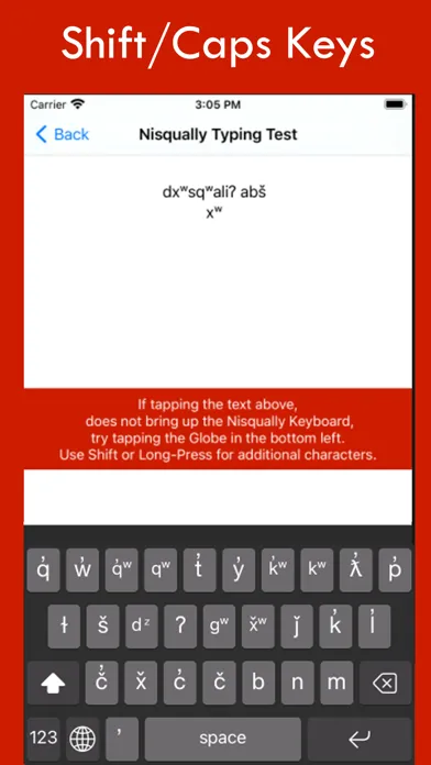 Tangkapan layar Nisqually Keyboard