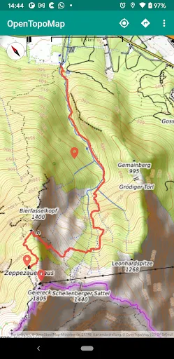 OpenTopoMap Viewer Screenshots