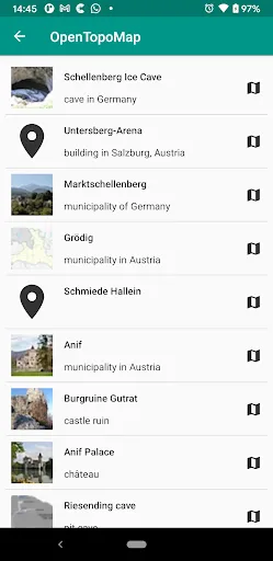 OpenTopoMap Viewer Screenshots